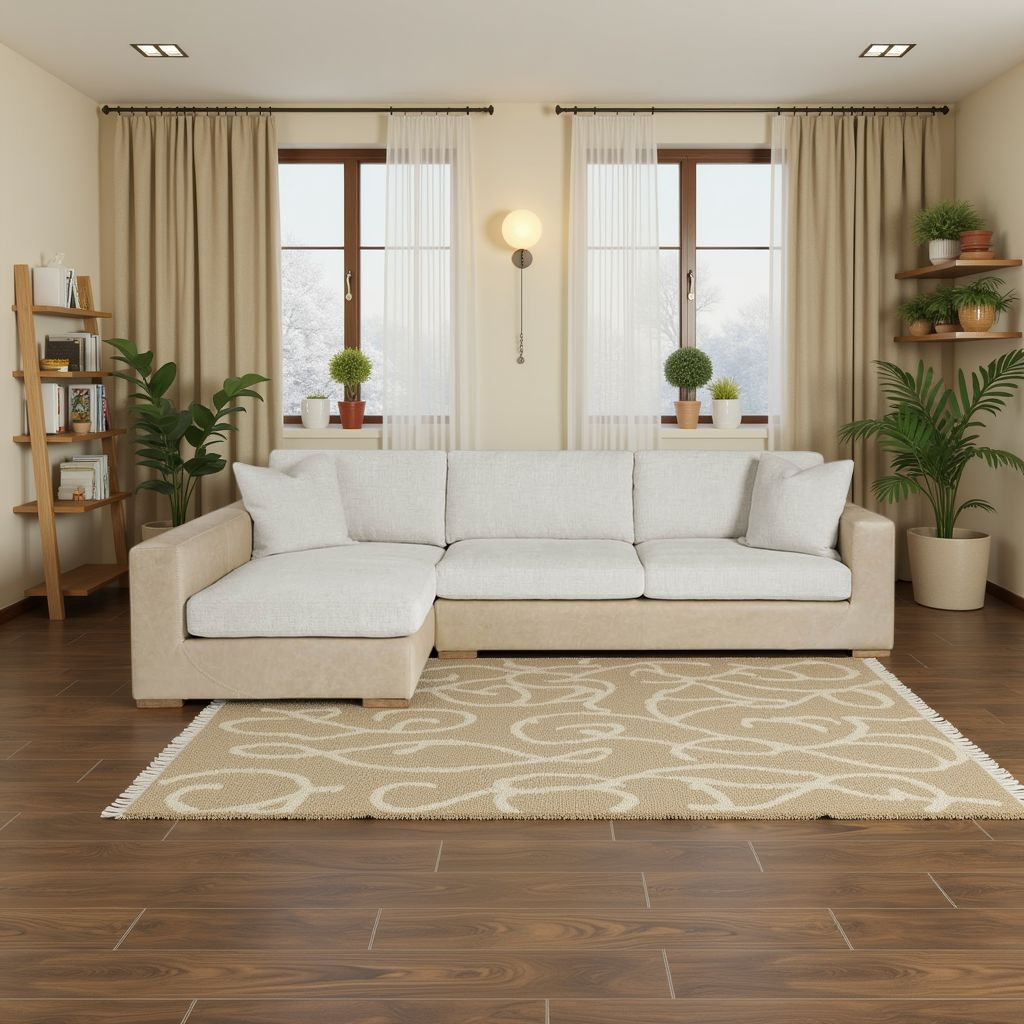 Side view of Universal Shelborne Chaise LAF Loveseat RAF 2-Piece Sofa-Comfort Furniture