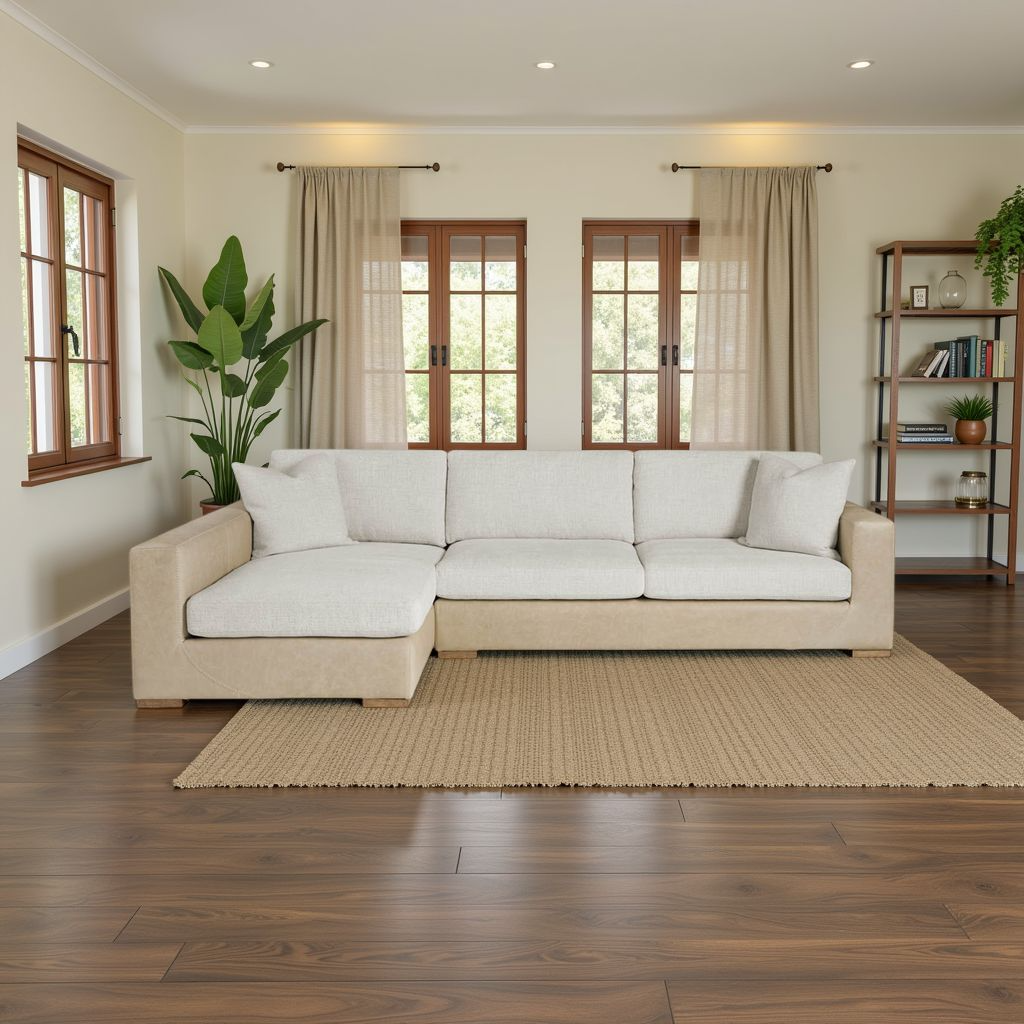Front view of Universal Shelborne Chaise LAF Loveseat RAF 2-Piece Sofa-Comfort Furniture