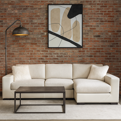 Universal Shelborne Fabric Sofa with Chaise Option