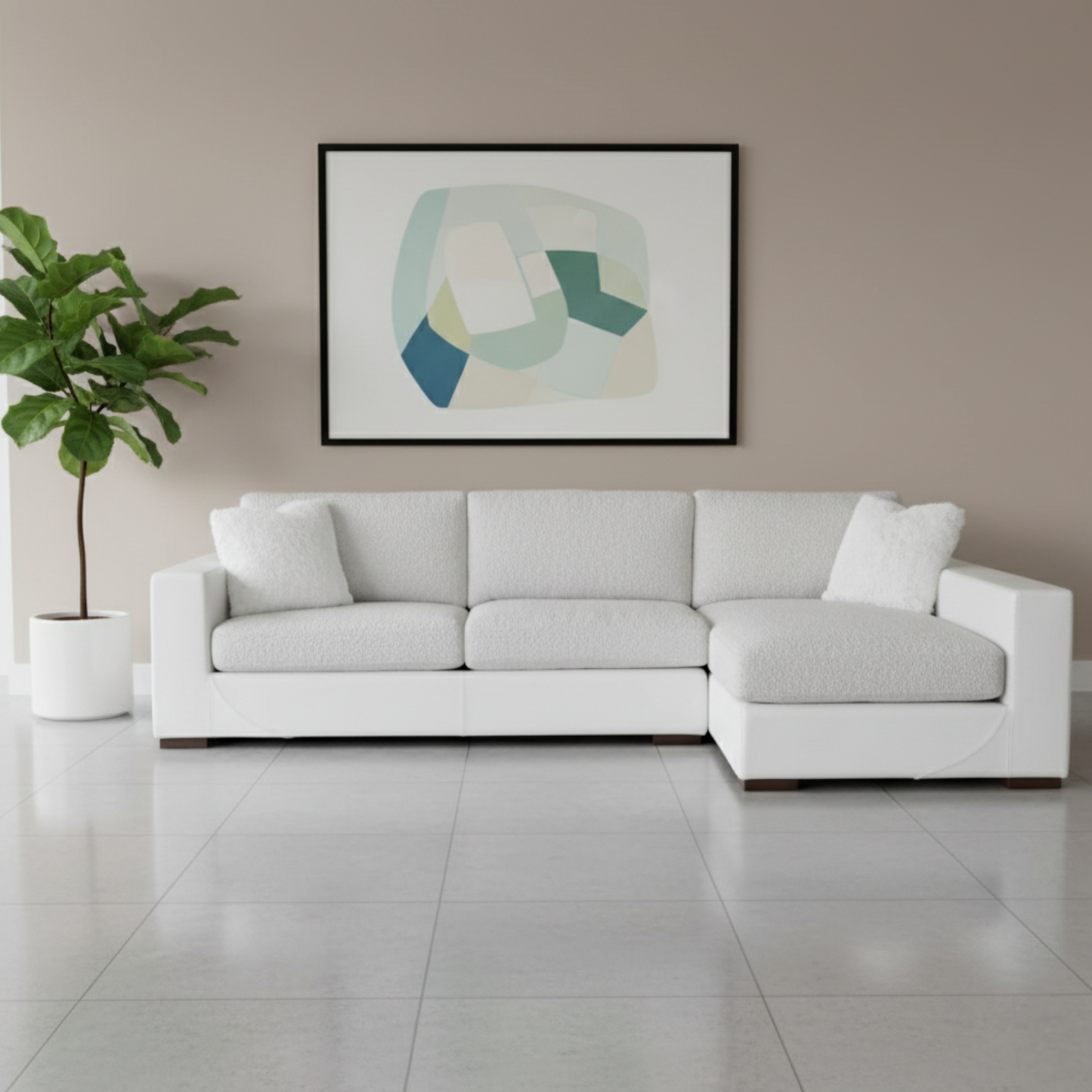 Universal Shelborne Fabric Sofa with Chaise Option