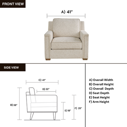 Universal Sophie Modern Fabric Accent Chair