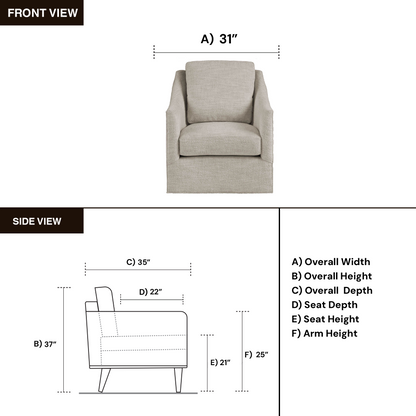 Universal Walter Fabric Swivel Chair