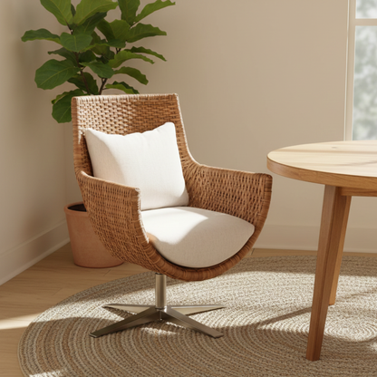 Universal Weekender Coastal Living Sullivan Swivel Arm Chair