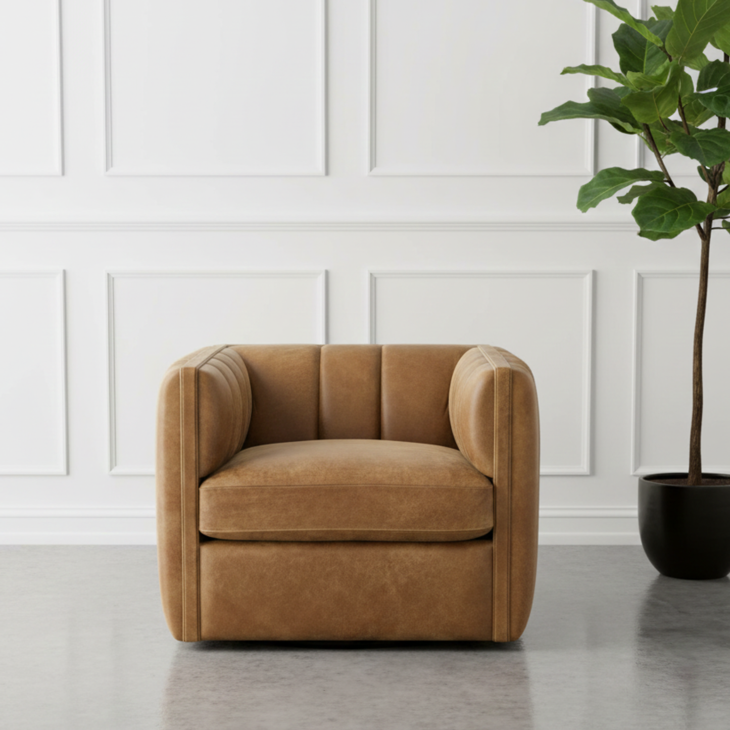 Universal Vesta Leather Swivel Chair