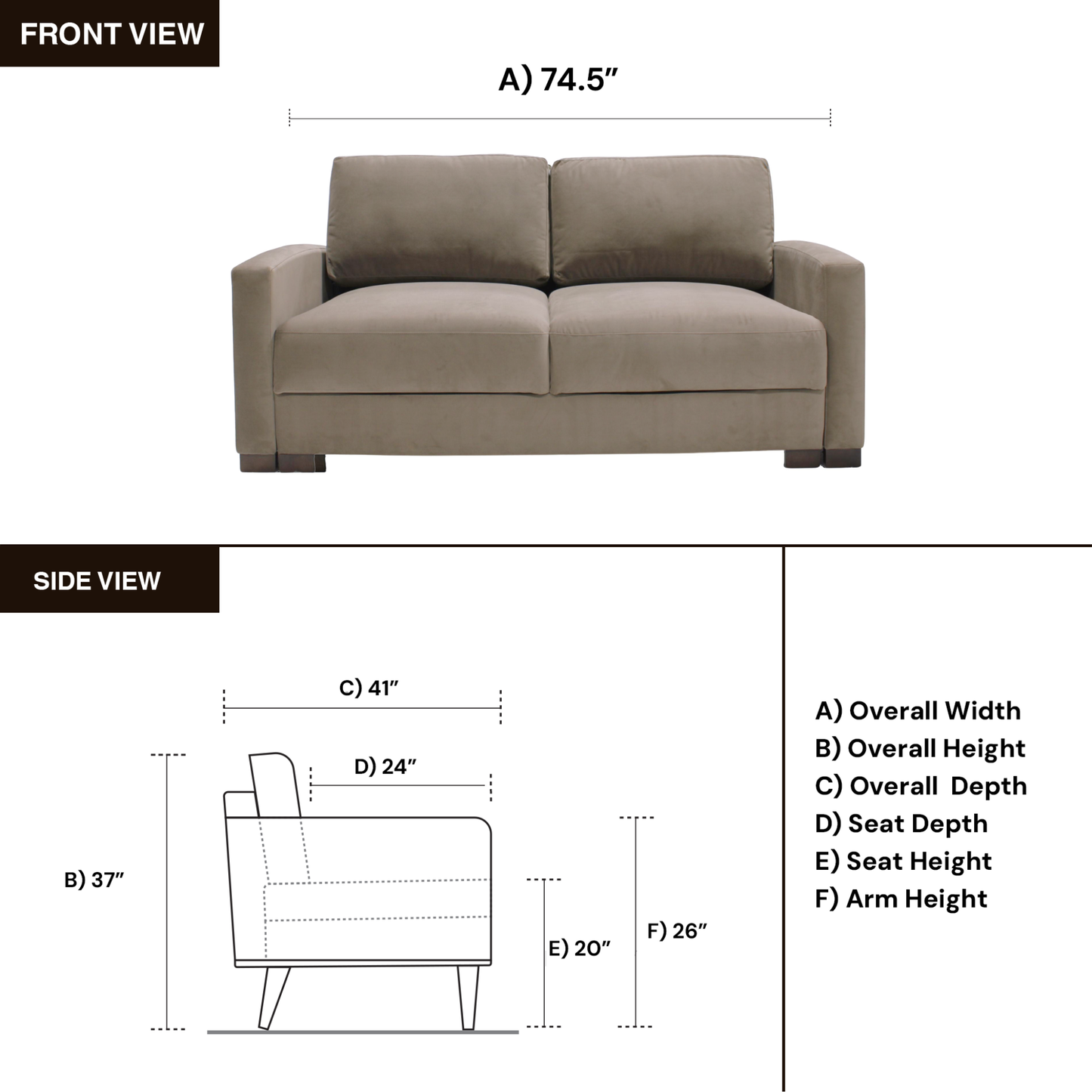 Klaussner Weltino Fabric Queen Sleeper Sofa