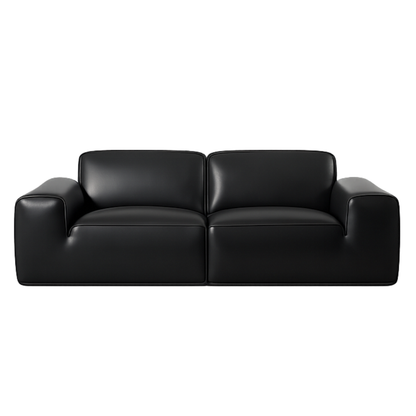 Gio Italia Westaro Contemporary Leather Sofa With Deep Seating