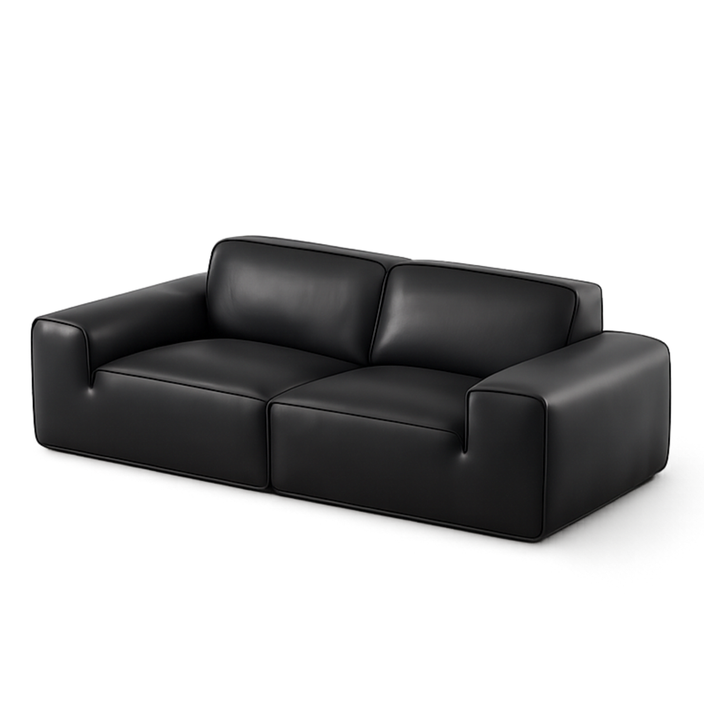 Gio Italia Westaro Contemporary Leather Sofa With Deep Seating