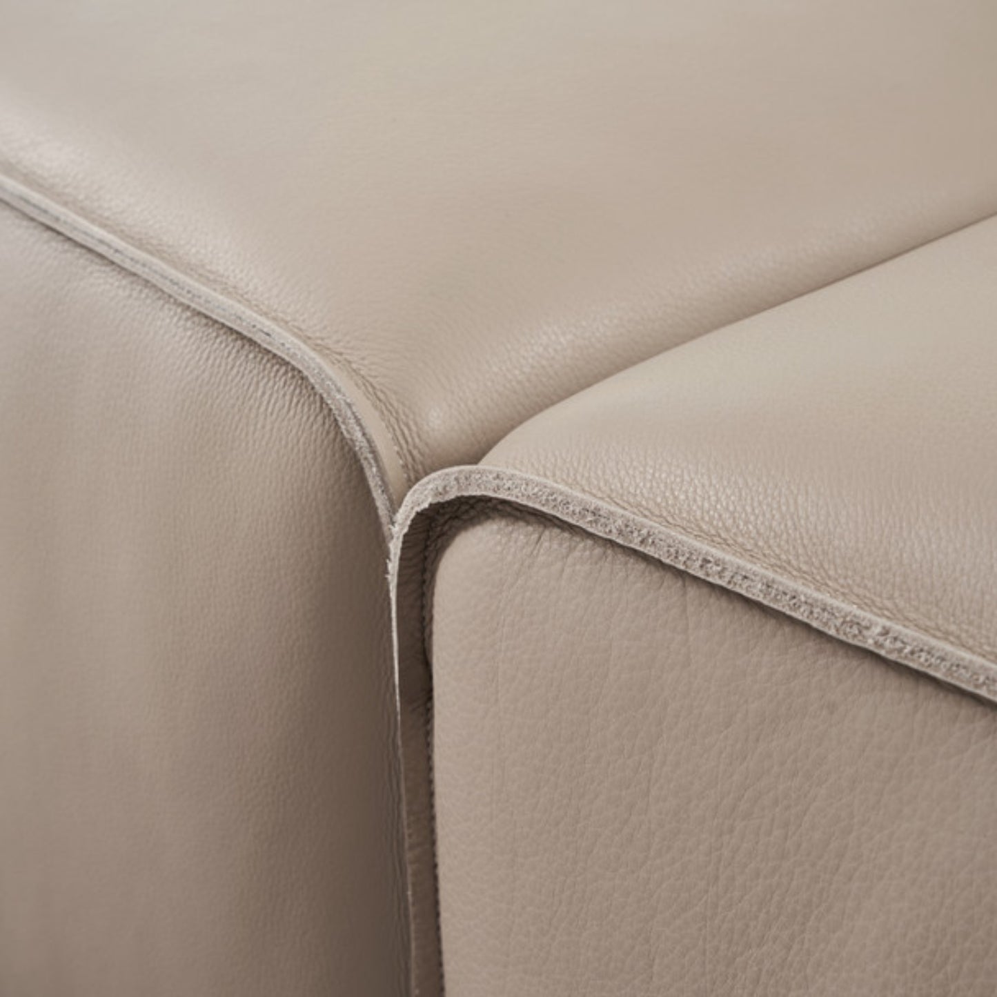 Gio Italia Westaro Contemporary Leather Sofa With Deep Seating