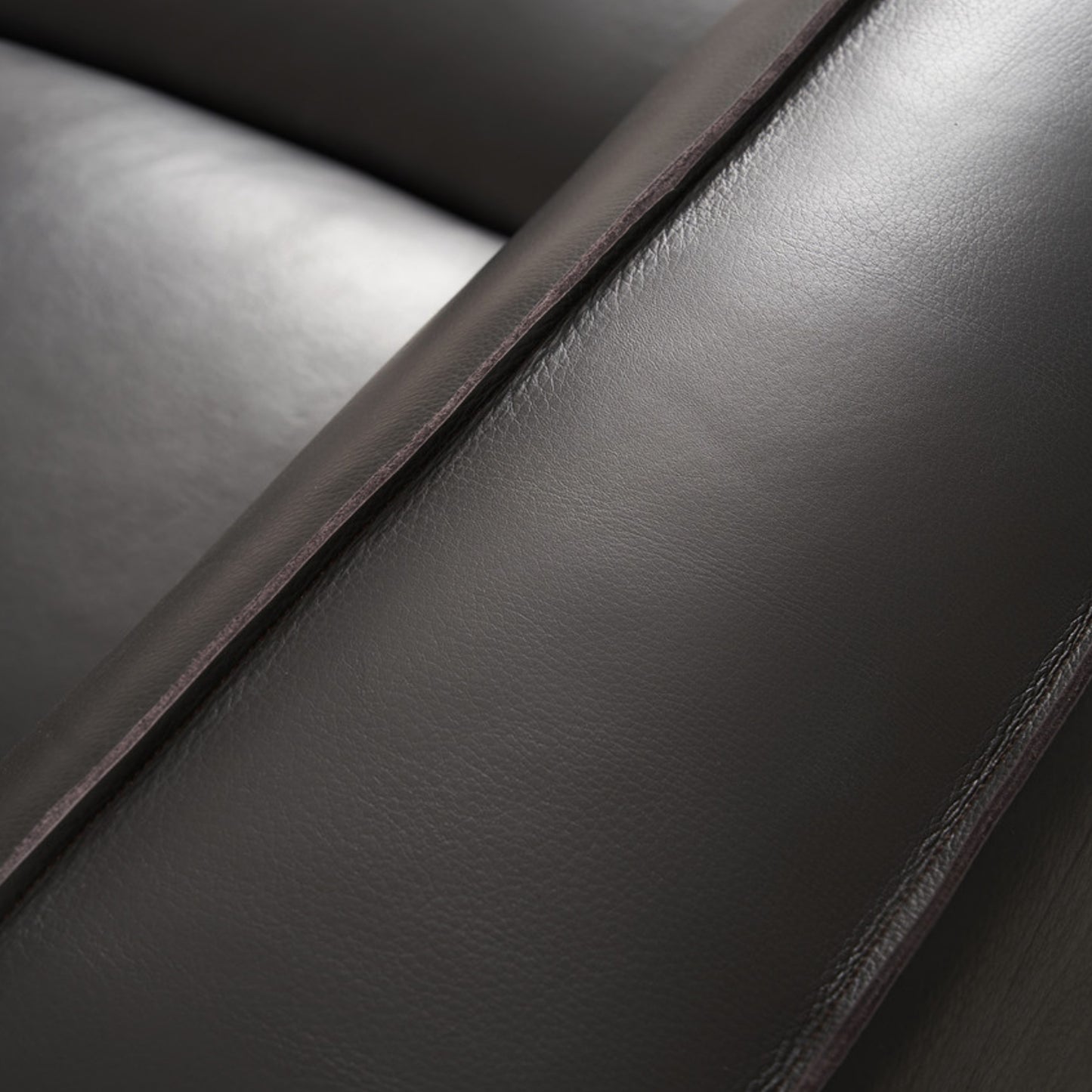 Gio Italia Westaro Contemporary Leather Sofa With Deep Seating
