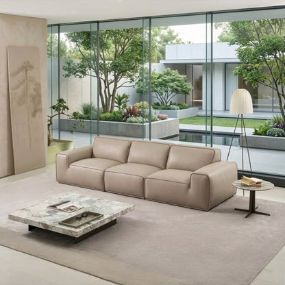 Westaro Oversized Leather Sofa  Deep Seating  Gio Italia-Comfort Design