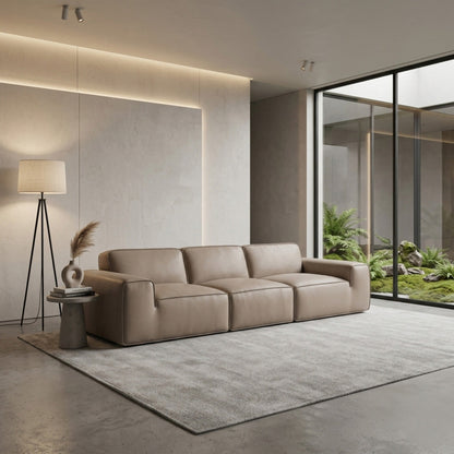 Westaro Oversized Leather Sofa  Deep Seating  Gio Italia-Comfort Design