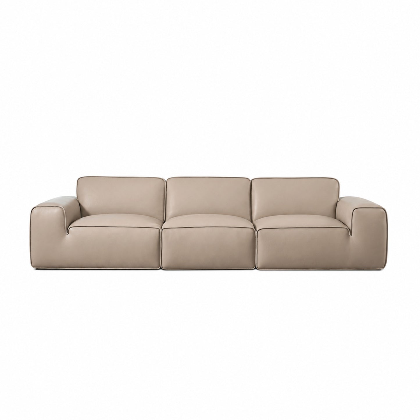 Gio Italia Westaro Oversized Leather Sofa with Deep Seating