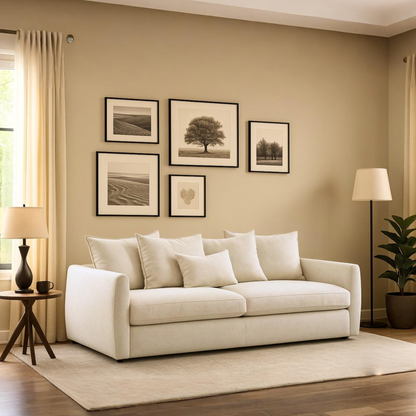 Winslow Stationary Fabric Sofa with 3 seater sitting capacity for Comfort Design
