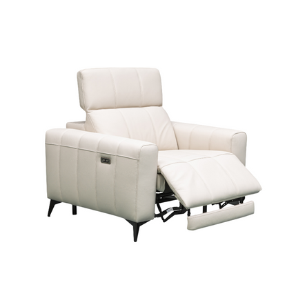 Klaussner Capri Power Reclining Chair With Power Footrest And Adjustable Headrest-Comfort Furniture