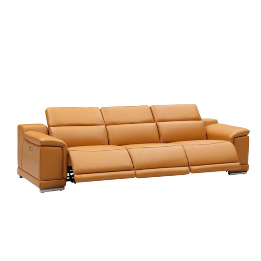Gio Italia Haviano 3 Seater Leather Power Recliner Sofa