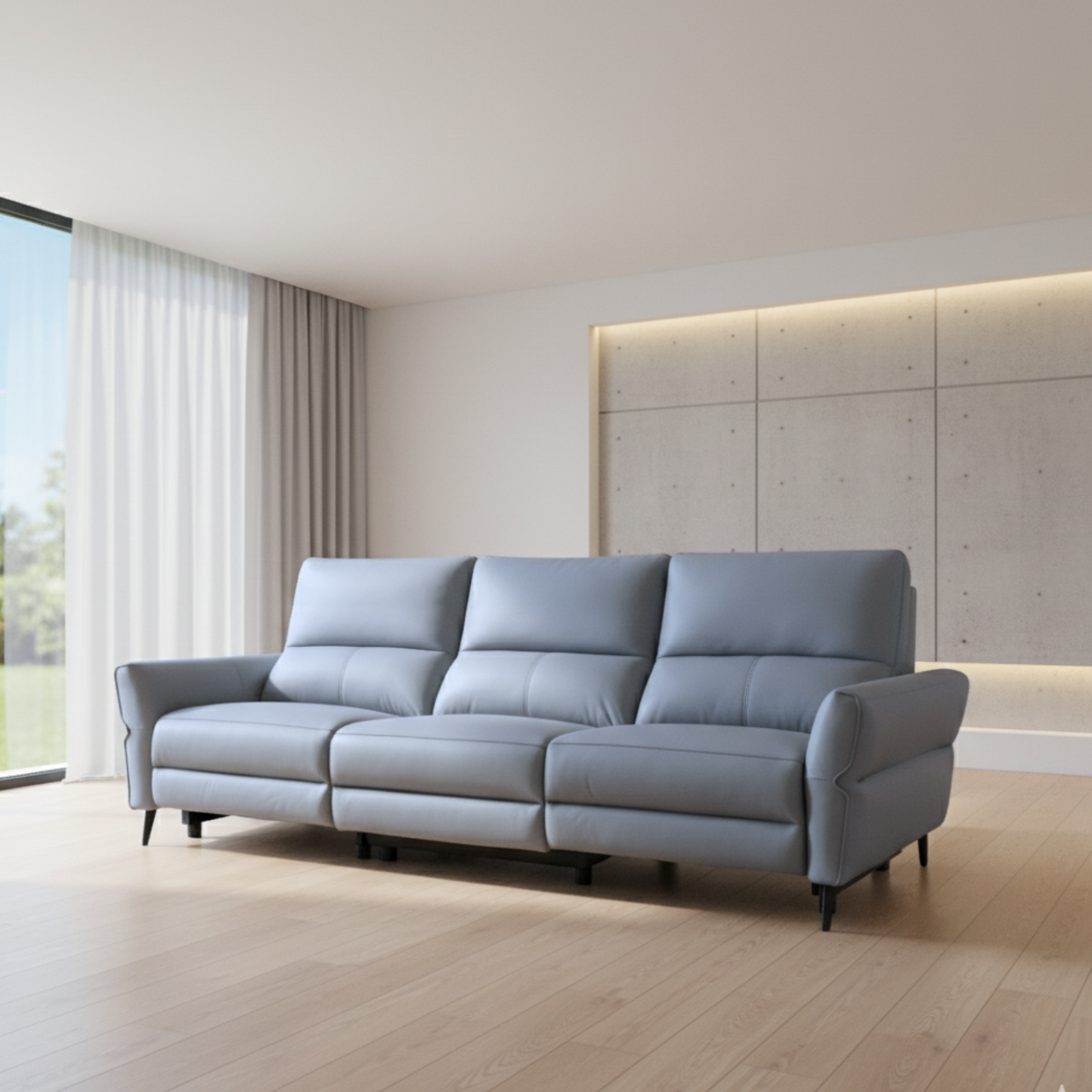 Klaussner Serenita Leather 3 Seater Motion Sofa