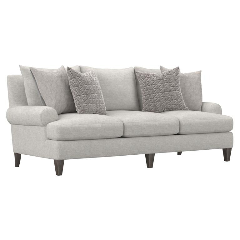 Bernhardt Isabella Fabric Beige Grey 3 Seater Sofa