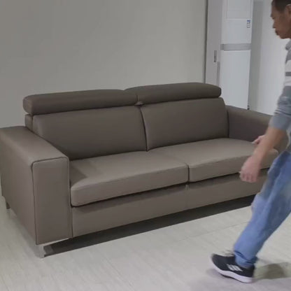 Klaussner Paris Queen Sleeper Sofa In Leather