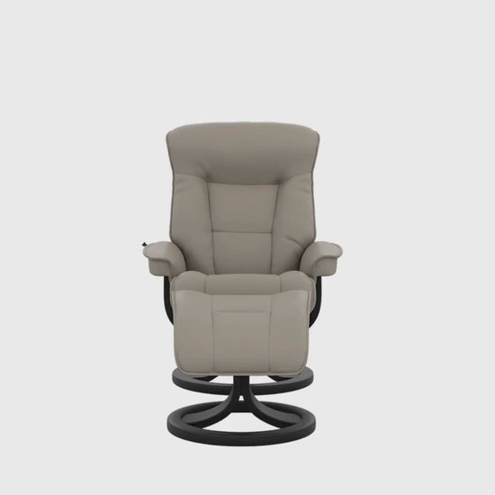 Fjords Bergen R Leather Recliner Chair With Foot Stool-comfortdesignfurniture