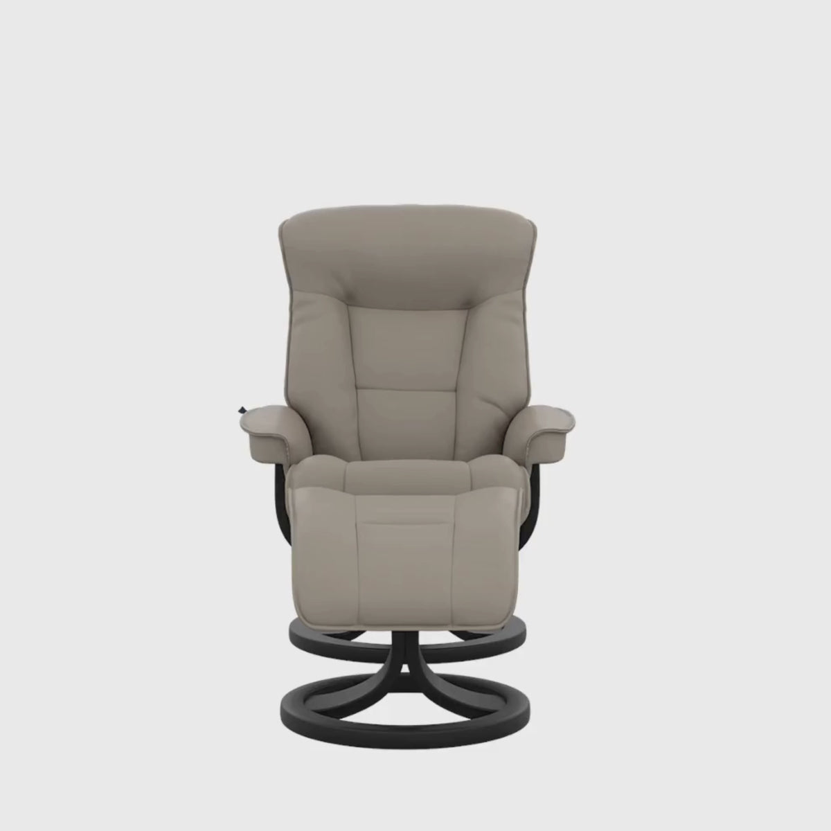 Fjords Bergen R Leather Recliner Chair With Foot Stool-comfortdesignfurniture