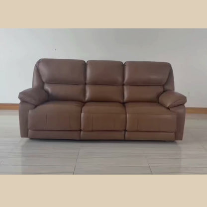Klaussner Novera Leather 3 Seater Queen Sleeper Sofa
