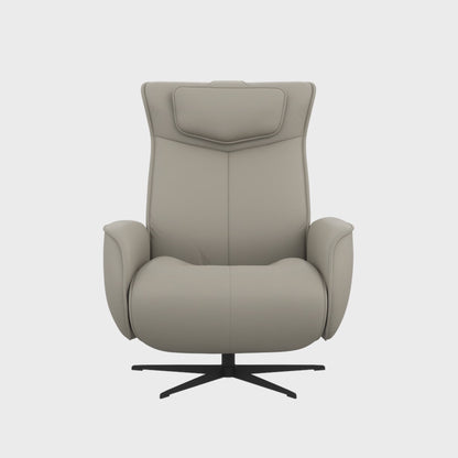 Fjords Axel Leather Power Recliner Chair with Swivel Glider Base