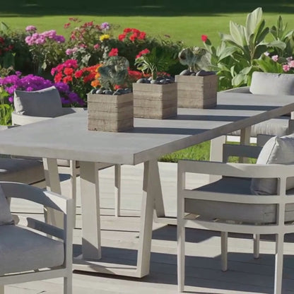 Universal Coastal Living South Beach Outdoor Gray Dining Chair