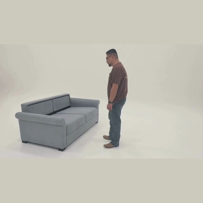 Klaussner Casea Rolled Arm Fabric Sleeper Sofa