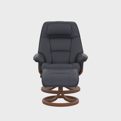 Fjords Admiral R Swivel Recliner Chair with Foot Stool