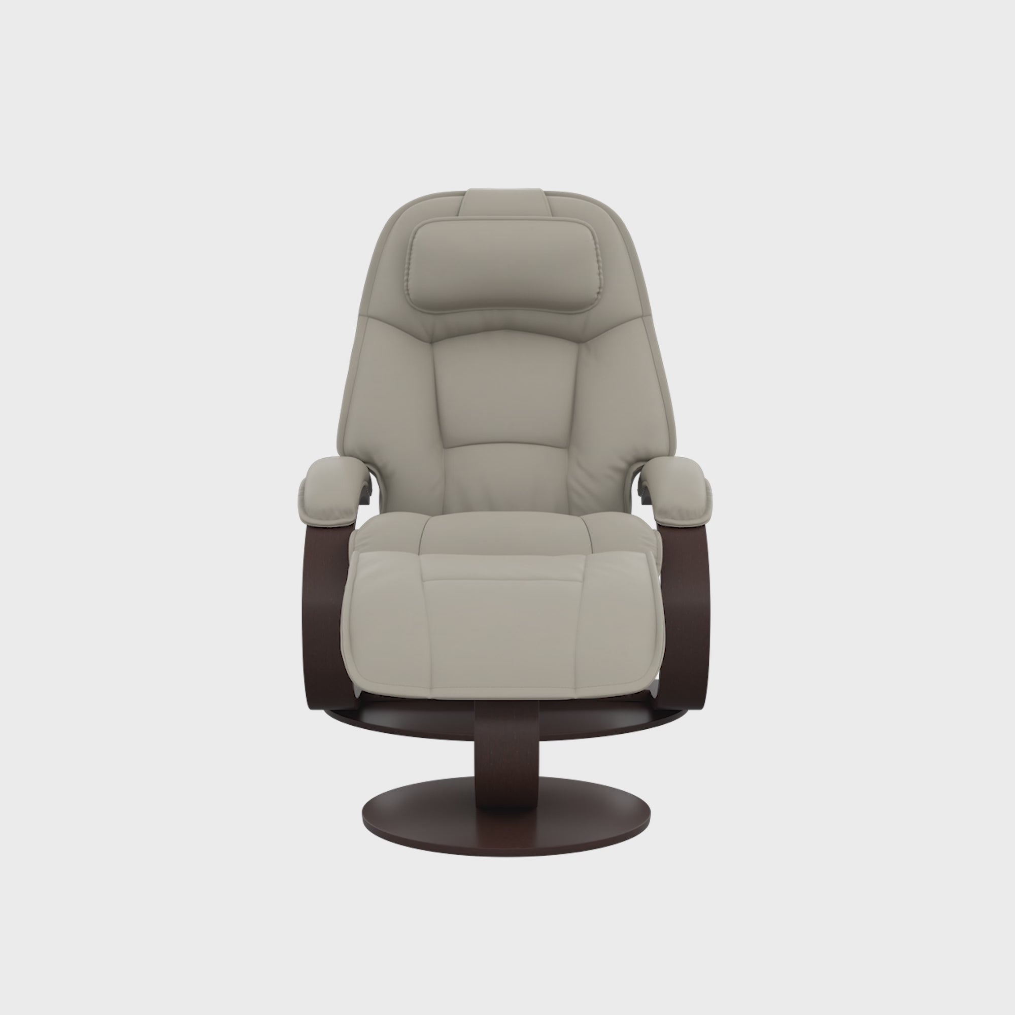 Fjords Admiral C Swivel Recliner Chair with Foot Stool – Comfort