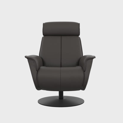 Fjords Bo Leather Power Recliner Chair with Swivel Glider Base