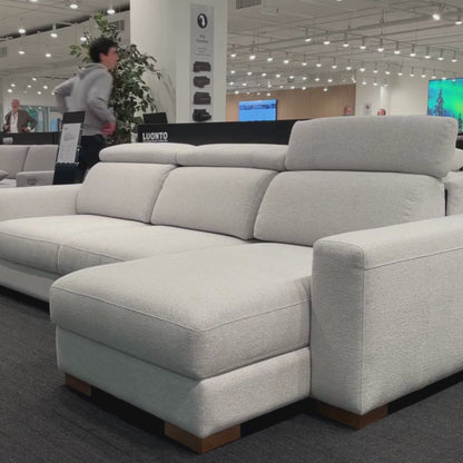 Luonto Elliot Fabric Reversible Chaise Sleeper Sectional Sofa (King/Queen)